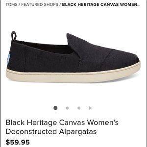 Toms sz 8.5 never worns